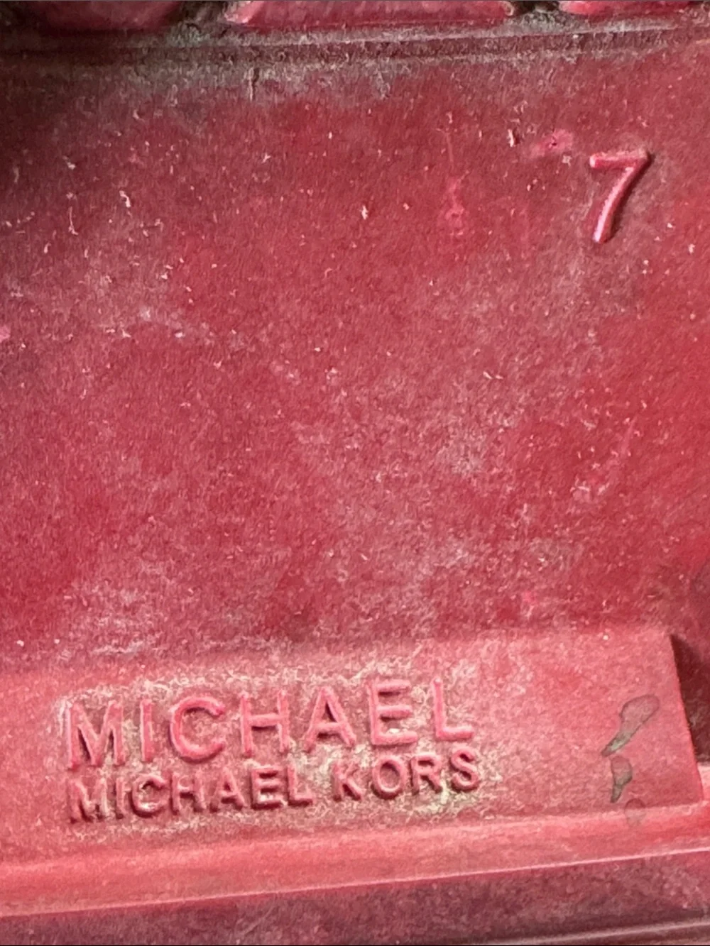 Michael Kors Striking Red ❤️  Waterproof Ankle Rain Boots